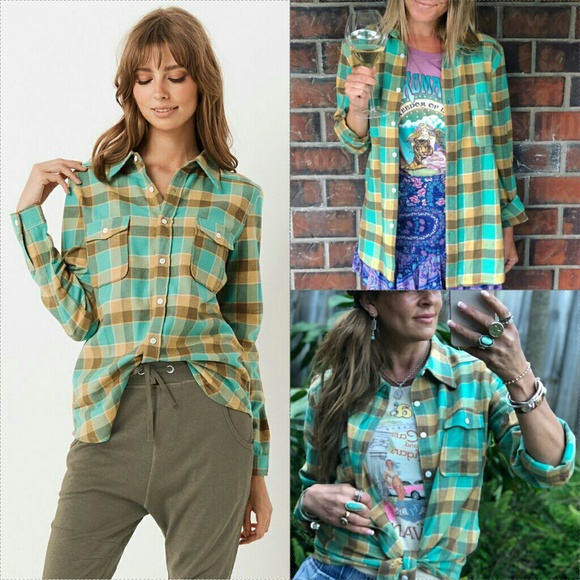 New spell designs maverick flannel top shirt XS - Picture 2 of 8